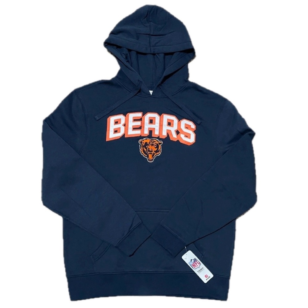 NWT Men’s 3XL Navy Blue Chicago Bears NFL Hoodie with 3D Logo
